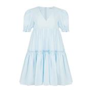 Lichtblauwe Poplin Babydoll Jurk Nina Ricci , Blue , Dames