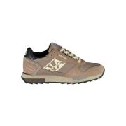 Bruine Contrast Vetersneaker Napapijri , Brown , Heren