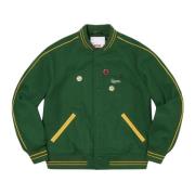 Varsity Jacket Limited Edition Dark Green Supreme , Green , Heren