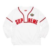 Snap-Off Sleeve Baseball Top White Supreme , White , Heren