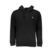 Zwarte Katoenen Hoodie met Geborduurd Logo Sergio Tacchini , Black , H...