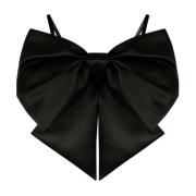 Zwarte Satijnen Strik Bralette Nina Ricci , Black , Dames