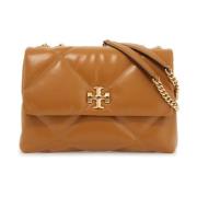 Gewatteerde Schoudertas met Diamantpatroon Tory Burch , Brown , Dames