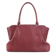 Pre-owned Leather shoulder-bags Cartier Vintage , Red , Dames