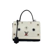 Pre-owned Leather louis-vuitton-bags Louis Vuitton Vintage , White , D...