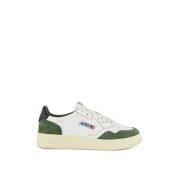 Vintage-geïnspireerde witte leren sneakers Autry , Multicolor , Heren