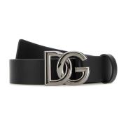 Klassieke Zwarte Leren Riem Dolce & Gabbana , Black , Heren