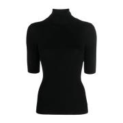 Zwarte Roll-Neck Trui Theory , Black , Dames