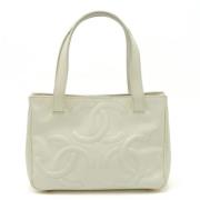 Pre-owned Leather chanel-bags Chanel Vintage , White , Dames