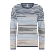 Mix Colour Pullover Blouse Indigo Skovhuus , Multicolor , Dames