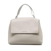 Beige Handtas Aw24 Dames Tassen Orciani , Beige , Dames