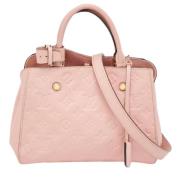 Pre-owned Leather totes Louis Vuitton Vintage , Pink , Dames