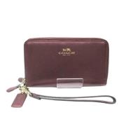 Pre-owned Leather wallets Coach Pre-owned , Red , Dames