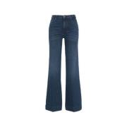 Blauwe Jeans Aw24 Dameskleding 7 For All Mankind , Blue , Dames