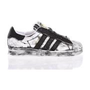 Zwarte Sneakers Aangepaste Herenschoenen Adidas , Black , Heren