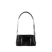 Zwarte Leren Crossbody Tas Zadig & Voltaire , Black , Dames