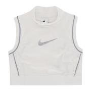 Reflecterende Sportieve Crop Top Limited Edition Nike , White , Dames