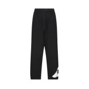 Zwarte Katoenen Sportbroek Logo Dolce & Gabbana , Black , Heren