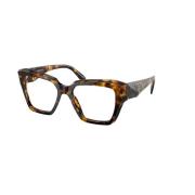 Stijlvolle Carey Frame Zonnebril Prada , Brown , Unisex