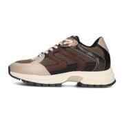 Bronzen Lage Glamour Sneakers Via Vai , Multicolor , Dames