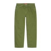 Groene Baggy Denim Jeans Limited Edition Supreme , Green , Heren