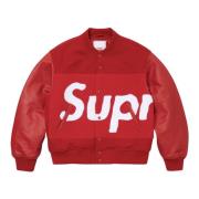 Chenille Varsity Jacket Red Limited Edition Supreme , Red , Heren