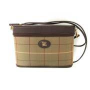 Pre-owned Fabric shoulder-bags Burberry Vintage , Beige , Dames