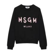 Zwarte Sweater Collectie Msgm , Black , Dames