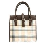 Pre-owned Canvas handbags Burberry Vintage , Beige , Dames