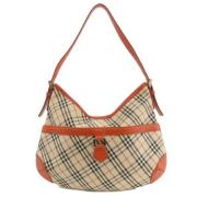 Pre-owned Canvas shoulder-bags Burberry Vintage , Beige , Dames