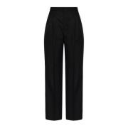 Wollen broek Ami Paris , Black , Dames