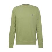 Groene Logo Patch Sweater Calvin Klein , Green , Heren