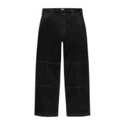 Beperkte oplage Corduroy werkbroek Zwart Supreme , Black , Heren