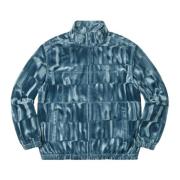 Velour Track Jacket Slate Limited Edition Supreme , Blue , Heren