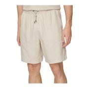 Linnen Shorts - Les Beiges Emporio Armani , Beige , Heren