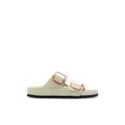 Sandal Arizona Big Buckle Birkenstock , Beige , Dames