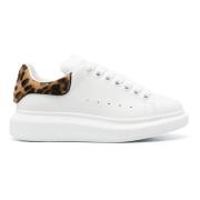 Witte Sneakers met Kalfshaar Hiel Alexander McQueen , White , Dames