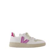 Witte Katoenen Sneakers met Amazon Rubberen Zool Veja , White , Dames