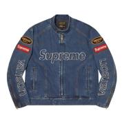 Blauwe Cordura Denim Jack Limited Edition Supreme , Blue , Heren