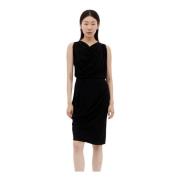 Gedrapeerde Midi Jurk Vivienne Westwood , Black , Dames