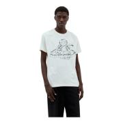 Orb Classic Grafisch T-shirt Vivienne Westwood , White , Heren