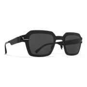 Zwart/Donkergrijs Zonnebril Mykita , Black , Unisex