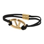 Vlogo The Bold Edition Rope Armband Valentino Garavani , Black , Dames