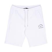 Geborduurde Logo Jersey Shorts Karl Lagerfeld , White , Heren