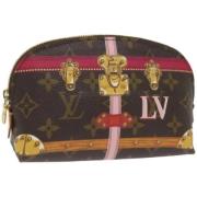 Pre-owned Canvas pouches Louis Vuitton Vintage , Brown , Dames