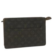 Pre-owned Canvas clutches Louis Vuitton Vintage , Brown , Dames