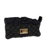 Pre-owned Canvas clutches Louis Vuitton Vintage , Black , Dames