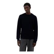 Wafelgebreide Crewneck Sweater A.p.c. , Blue , Heren