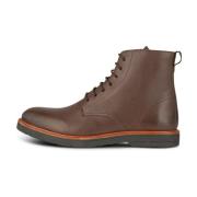 Geveterde Leren Laars Waterafstotend Shoe the Bear , Brown , Heren