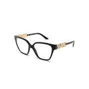 Zwarte Optische Frame met Accessoires Versace , Black , Dames